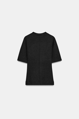 Приталенный топ из мягкой ткани- Заказать в России