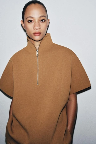 Топ-накидка на молнии- Заказать в России