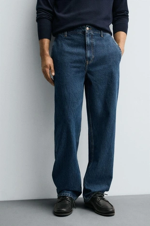 Джинсовые брюки чинос STRAIGHT FIT- Заказать в России