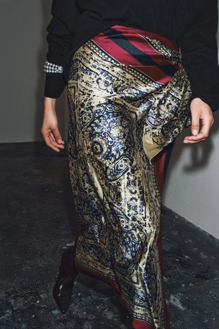 Юбка-парео с принтом пейсли — ZW COLLECTION- Заказать в России