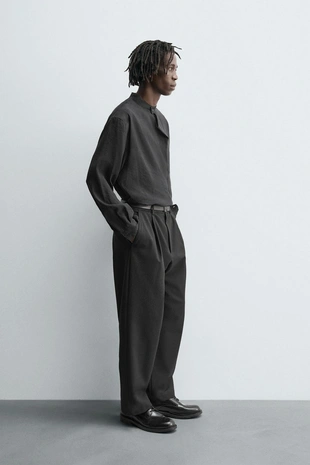 Рубашка-поло струящегося покроя- Заказать в России