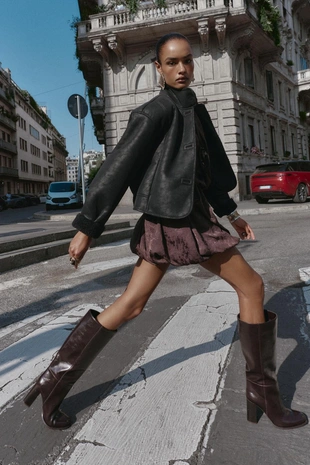 Дубленка из искусственной замши- Заказать в России