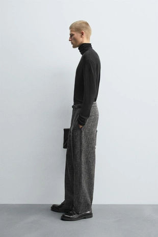 Брюки BALLOON FIT из рельефной ткани- Заказать в России