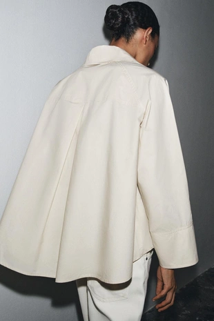 Рубашка оверсайз со складками — ZW COLLECTION- Заказать в России