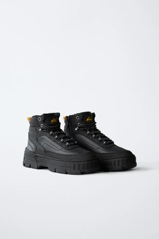 Купить Zara Ботинки-ботильоны в горном стиле