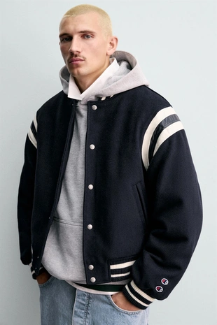 Утепленный бомбер CHAMPION ® X ZARA- Заказать в России