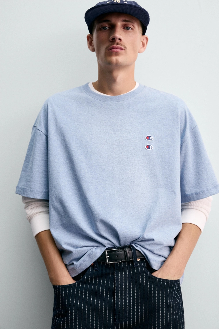 Футболка с нашивками champion ® x zara