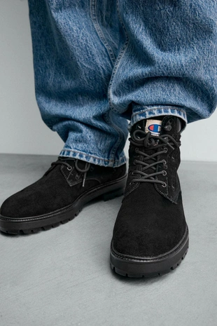 Кожаные ботинки со шнуровкой CHAMPION ® X ZARA- Заказать в России