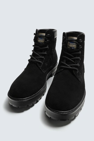 Кожаные ботинки со шнуровкой CHAMPION ® X ZARA- Заказать в России