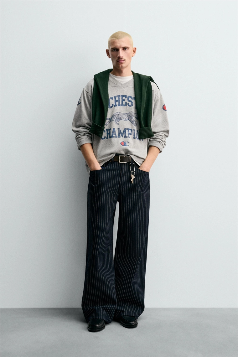 Футболка с принтом champion ® x zara