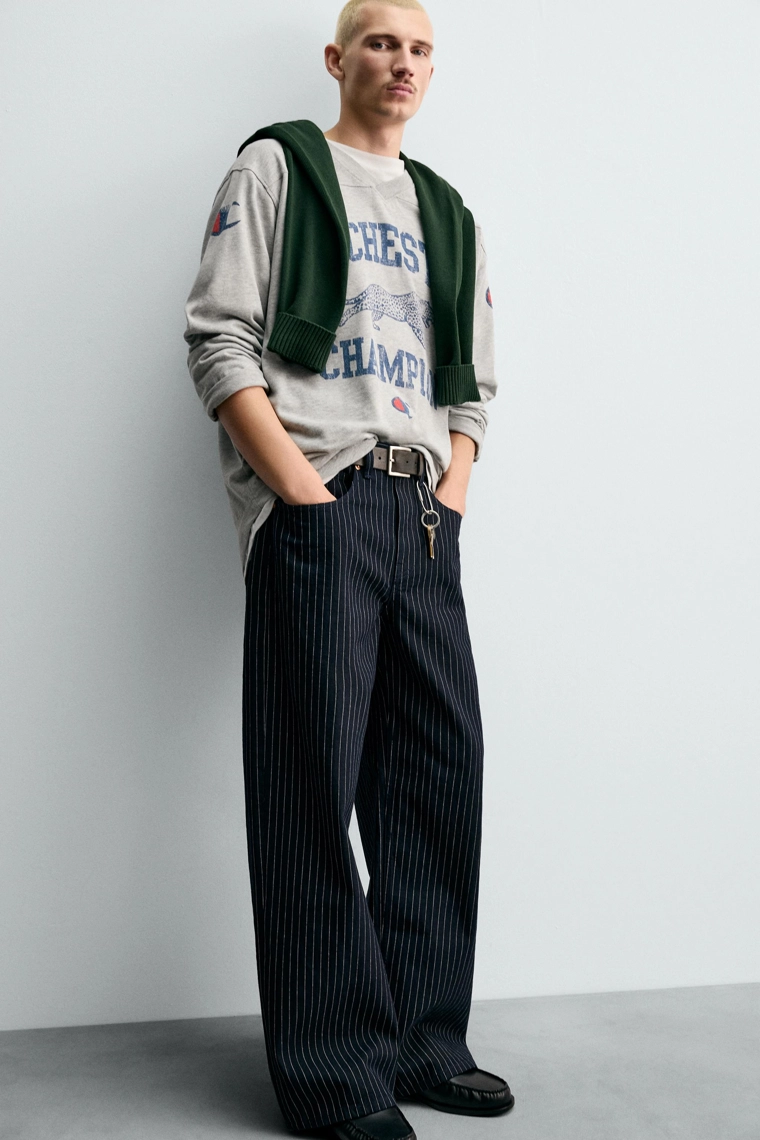 Футболка с принтом champion ® x zara