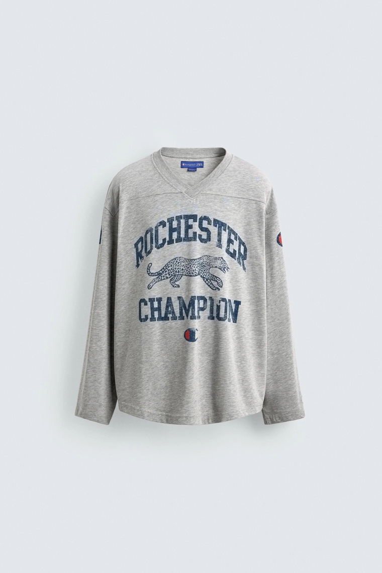 Футболка с принтом champion ® x zara