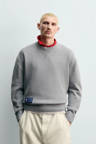 Джемпер в полоску с логотипами CHAMPION ® X ZARA- Заказать в России