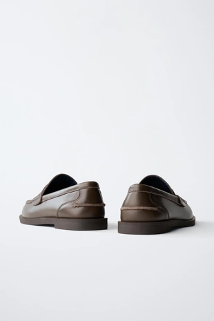 Кожаные мокасины CHAMPION ® X ZARA- Заказать в России
