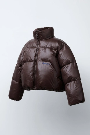 Стеганая куртка с вышивкой CHAMPION ® X ZARA- Заказать в России