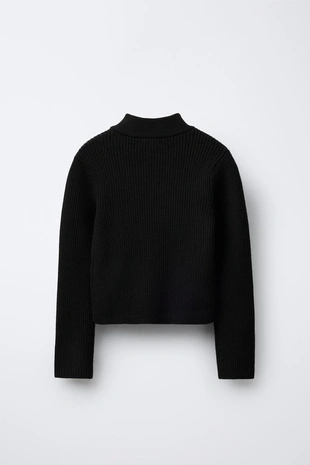 Купить Zara Джемпер в рубчик с воротником-стойкой CHAMPION ® X ZARA