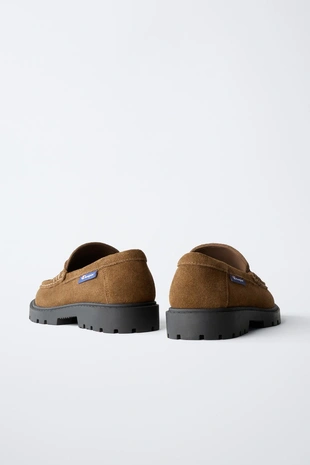 Кожаные лоферы CHAMPION ® X ZARA- Заказать в России