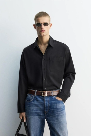 Рубашка струящегося покроя RELAXED FIT LIMITED EDITION- Заказать в России