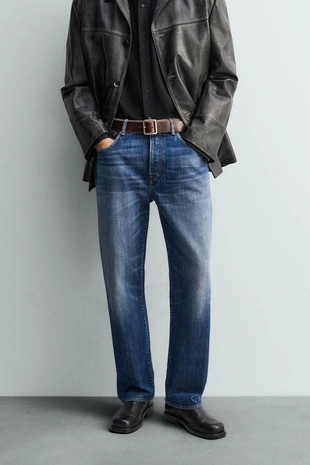 Купить Zara Джинсы прямого кроя длиной до щиколотки - LIMITED EDITION