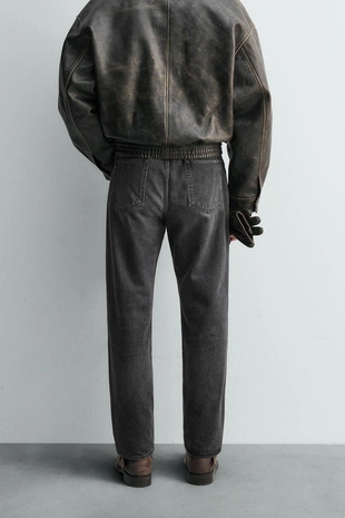 Charcoal | 5155/300/822 - Zara Джинсы прямого кроя длиной до щиколотки - LIMITED EDITION