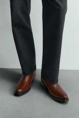 Кожаные сапоги в ковбойском стиле LIMITED EDITION- Заказать в России