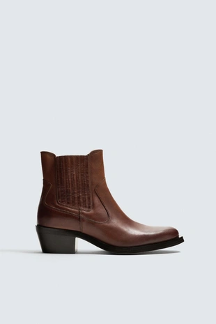 Кожаные сапоги в ковбойском стиле LIMITED EDITION- Заказать в России