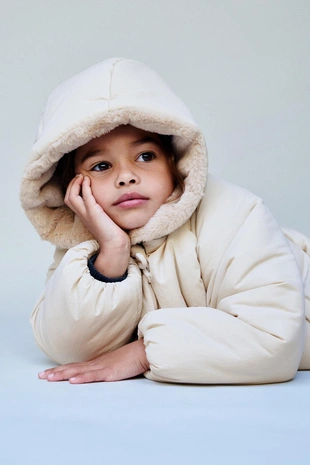 Купить Zara Непромокаемое стеганое пальто с бантами