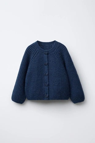 Вязаный кардиган с сердцами- Заказать в России