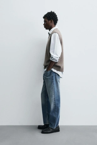 Вязаный шерстяной жилет- Заказать в России