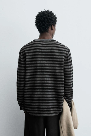 Полосатый свитер из шерсти и кашемира- Заказать в России