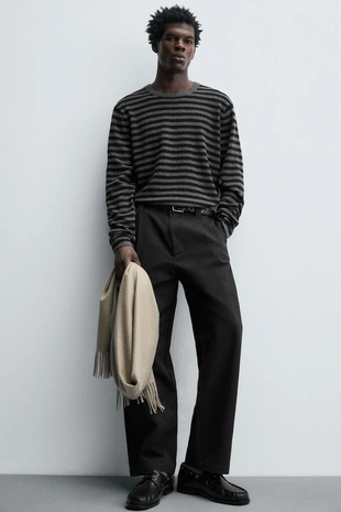 Полосатый свитер из шерсти и кашемира- Заказать в России