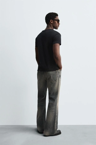 Mid-grey | 6688/321/809 - Zara Джинсы широкого кроя