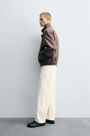 Куртка из текстурной искусственной кожи- Заказать в России