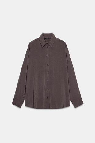 Рубашка OVERSIZE из текучей ткани