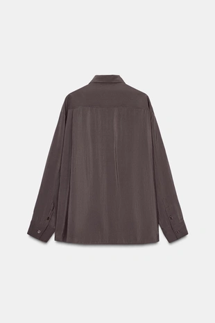 Рубашка OVERSIZE из текучей ткани