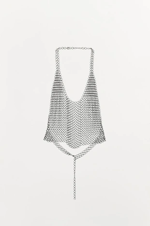 Топ с металлическими кольцами- Заказать в России