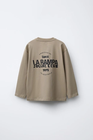 Лонгслив с принтом-логотипом- Заказать в России