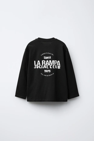 Лонгслив с принтом-логотипом