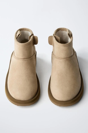 Ботинки с мехом- Заказать в России