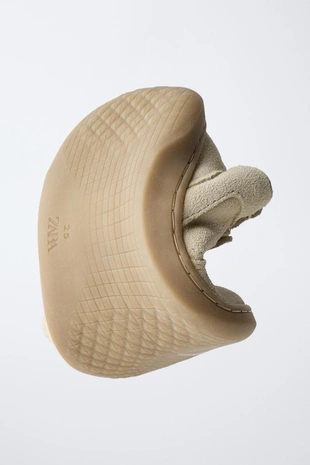 Sand Brown | 7424/630/107 - Zara BAREFOOT кожаные туфли с ремешками