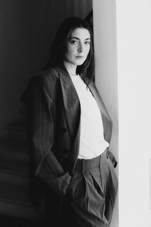 Купить Zara Блейзер оверсайз в тонкую полоску