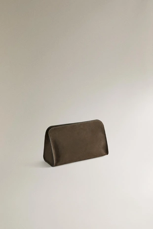 Купить Zara Кожаная сумка для косметики