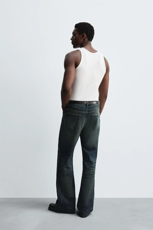 Blue / Green | 6688/321/445 - Zara Джинсы широкого кроя