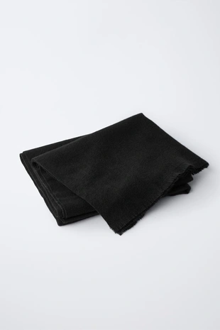 Black | 9967/649/800 - Zara Шарф из мягкой ткани