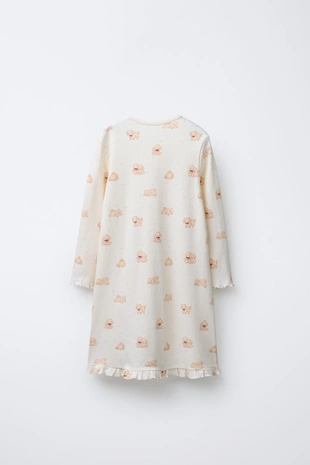 Купить Zara 2-6 лет/пижама-ночная рубашка с принтом «собачки»
