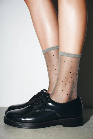 Носки со стразами до середины икры- Заказать в России