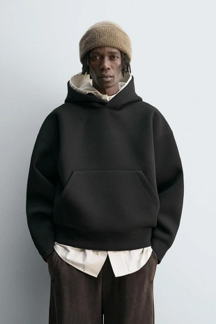 Толстовка из неопрена с рельефной надписью- Заказать в России