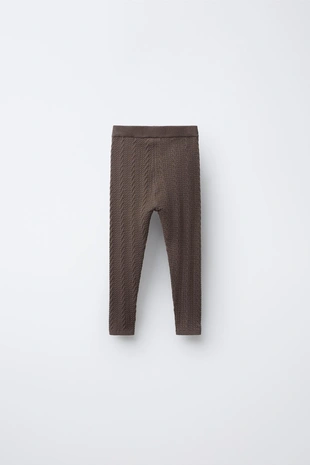 Трикотажные легинсы с косами- Заказать в России