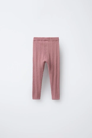 Трикотажные легинсы с косами