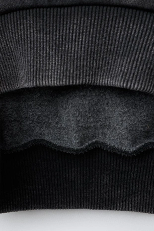 Толстовка с эффектом потертости и надписью- Заказать в России